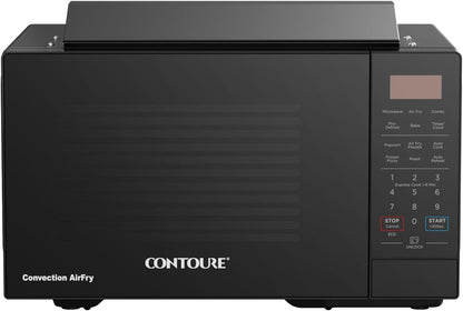 Air Fry Convection Microwave, 0.9 Cu Ft, Black | 900W Microwave with 1200W Grill and Convection Cooking, LED Touch Controls, 10.5 in Turntable, Trim Kit Sold Separately3