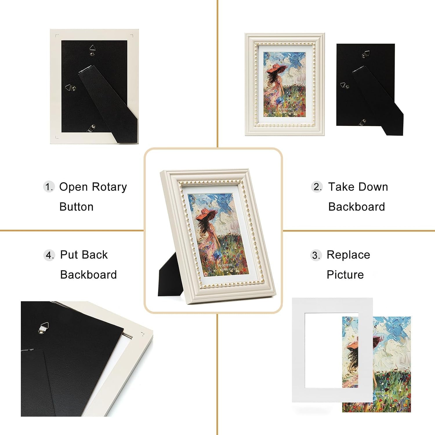 5x7-picture-frame-in-beige-with-classic-gold-beaded-border-solid-wood-with-real-glass-display-5x7-photos-matted-to-4x6-vertical-and-horizontal-desk-tabletop-or-wall-hanging