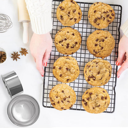 Circle Biscuit Cutter Set –Stainless Steel Baking Supplies for Effortless round Cookie Shaping, Pastry & Fondant Tool Creation–Precise Cut Kitchen Utensil for Sandwich, Scone, Donut -3PC Round5
