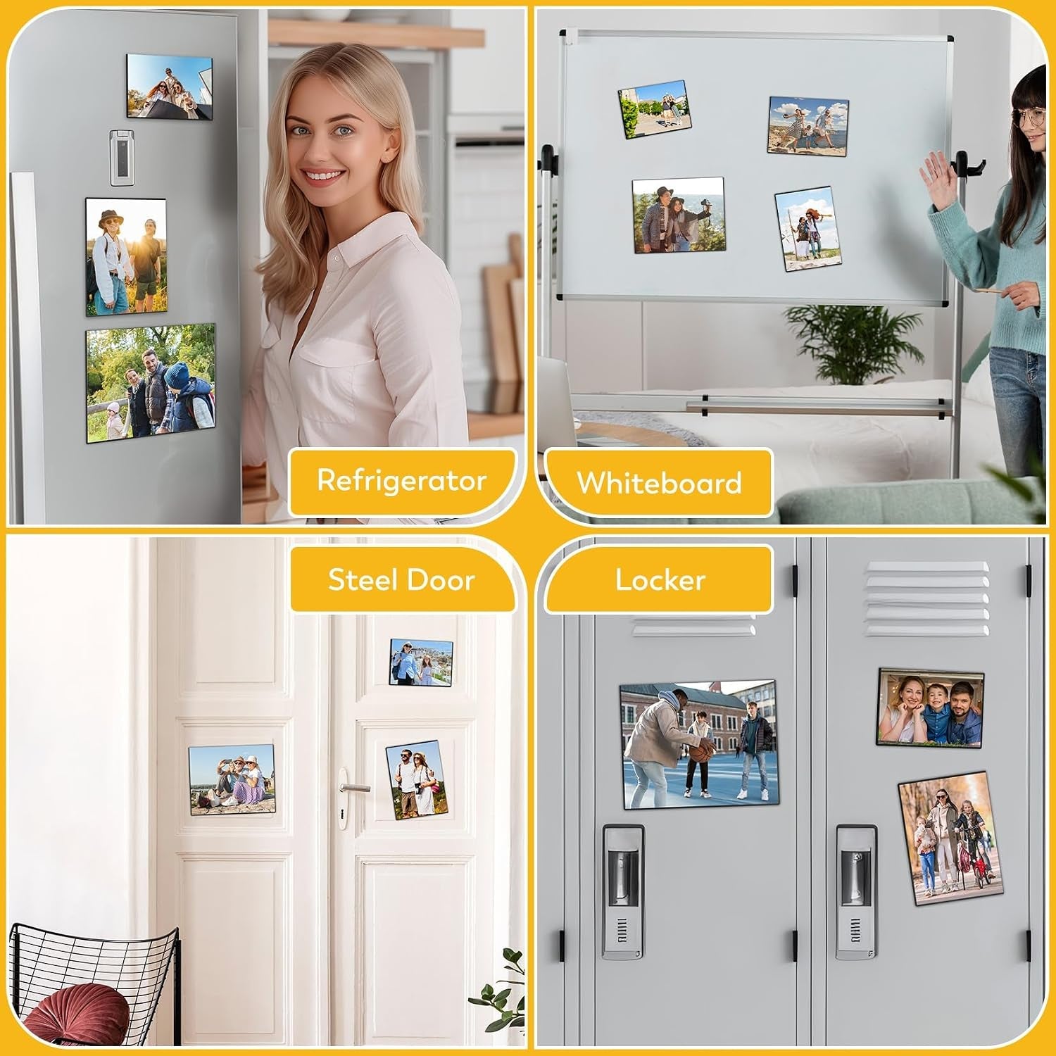 20-pack-magnetic-picture-frames-for-refrigerator-4x6-inch-black