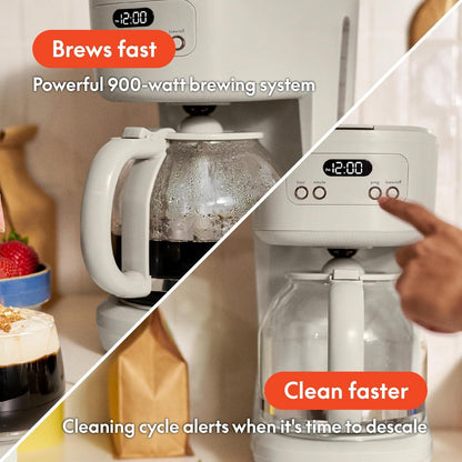 12-Cup Programmable Coffee Maker, LCD, Auto Shutoff, 900W4