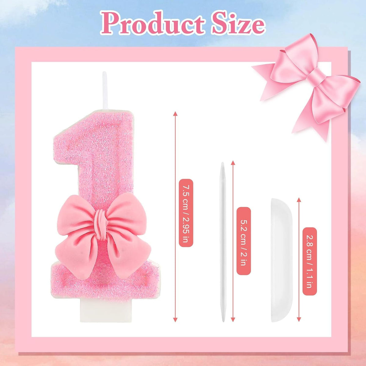 pink-1st-birthday-candle-bow-numbers-1-candle-cake-topper-cupcake-decorations-party-decor-for-girls-and-women-anniversary-celebrations-supplies