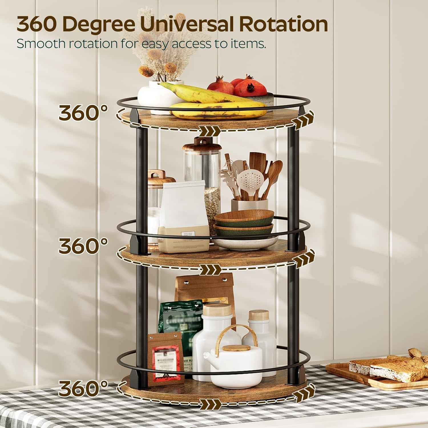 3-tier-lazy-susan-organizer-rotating-spice-rack-spinning-organizer-industrial-turntable-spice-rack-organizer-for-cabinet-kitchen-countertop-pantry-rustic-brown-and-black-sr23br