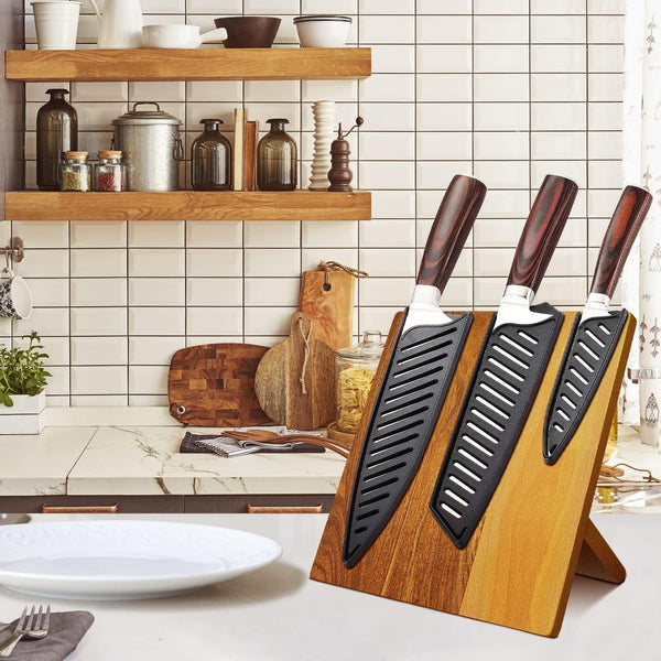 Japanese Knife Set, 3 Piece Kitchen Knives with Sheaths7