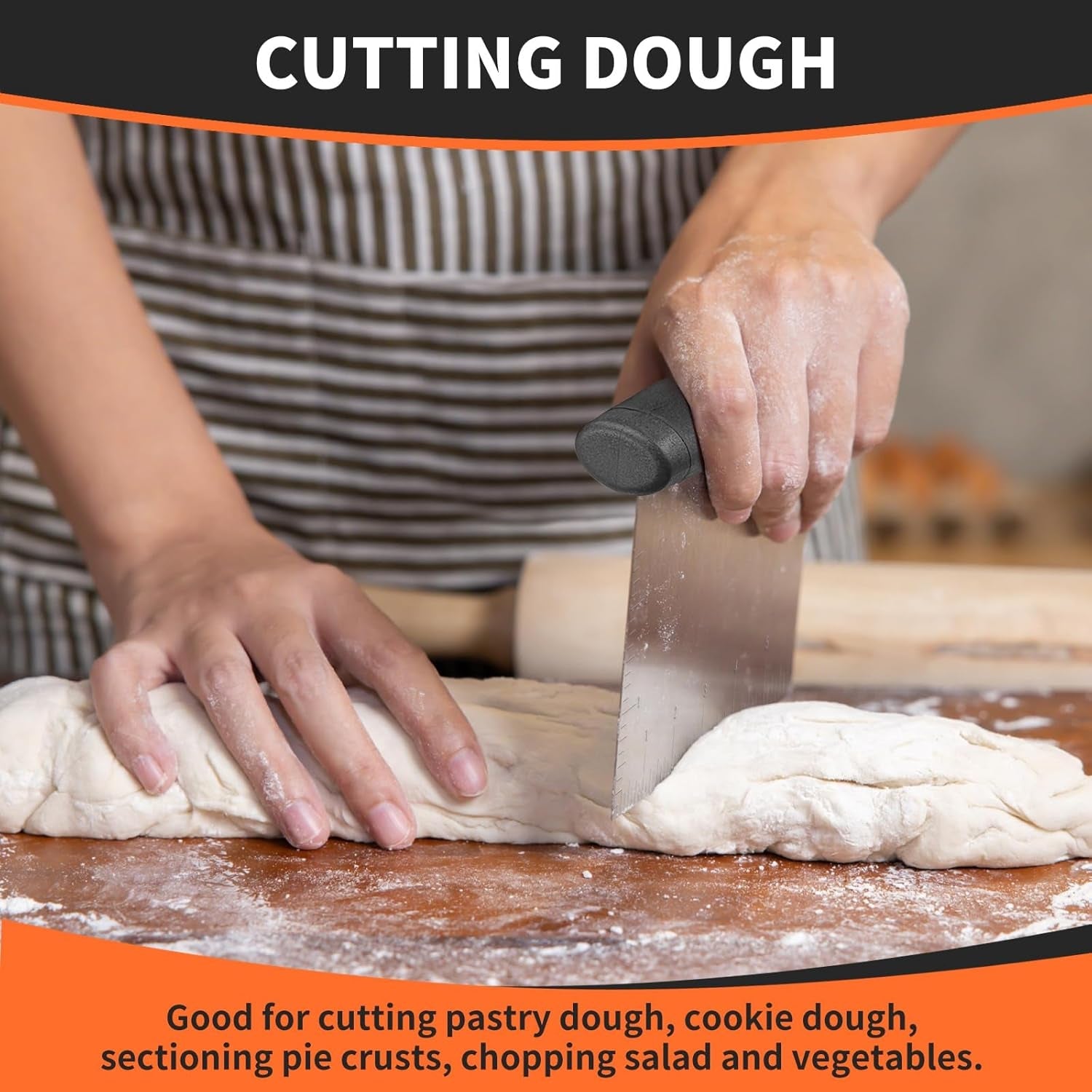 bench-scraper-chopper-for-kitchen-ideal-baking-essential-utensil-stainless-steel-pastry-dough-food-cutter-tool-for-cake-pizza-bread-cooking-1-pack-black
