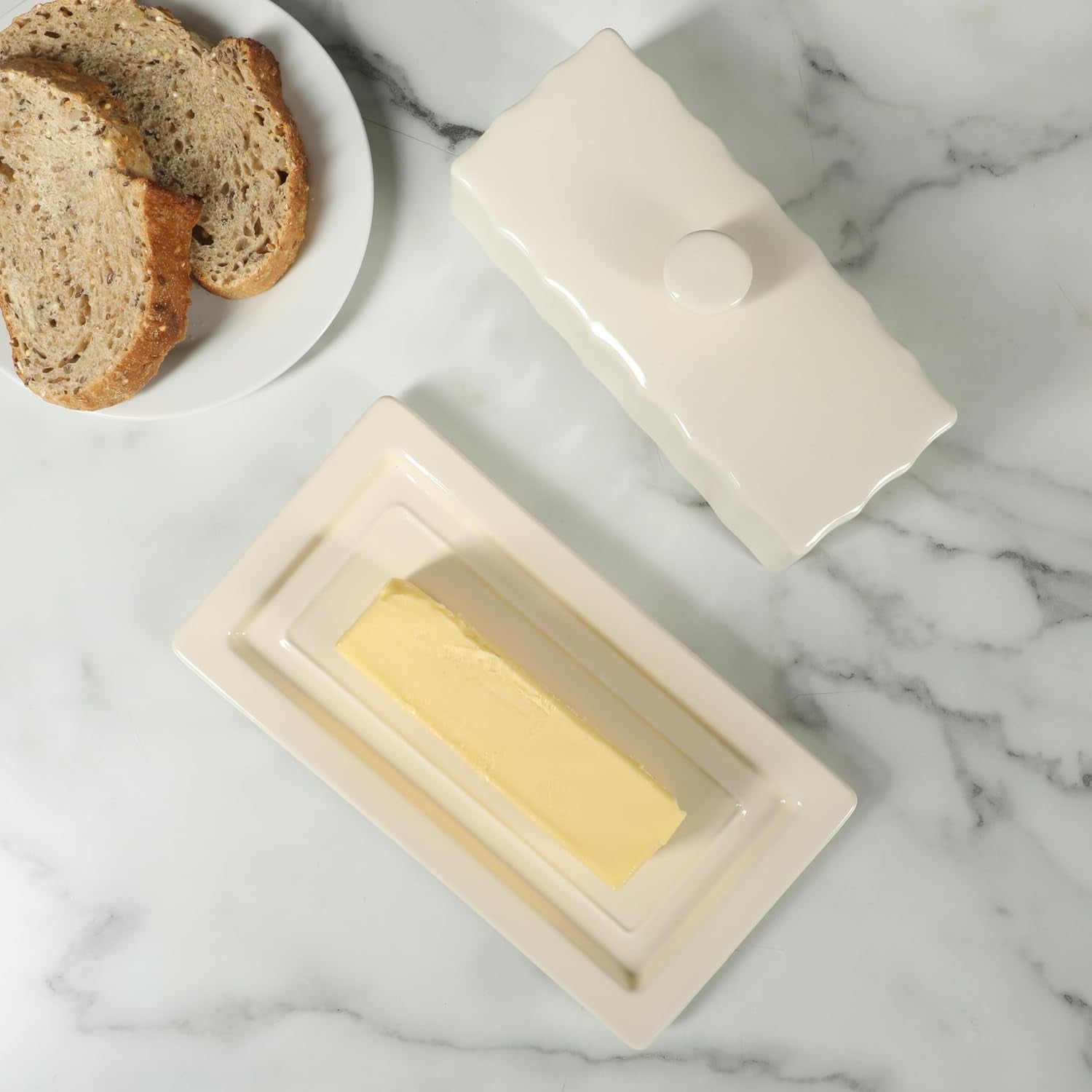broadbrook-stoneware-butter-dish-with-lid-rectangular-covered-butter-keeper-8-1-x-4-4-x-3-inches-classic-cream-glaze-dishwasher-safe-ceramic-storage-for-counter-or-table