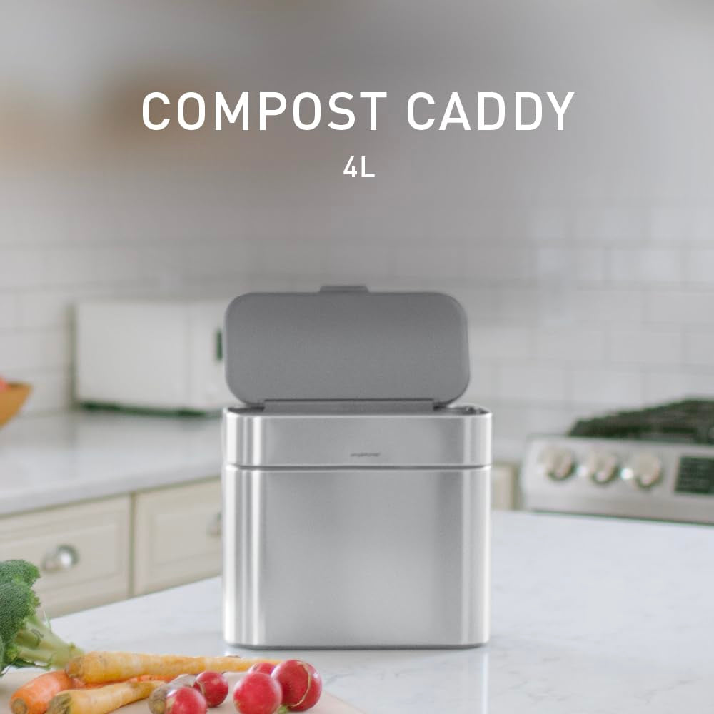 simplehuman-compost-caddy-detachable-and-countertop-bin-4-liter-1-06-gallon-brushed-stainless-steel
