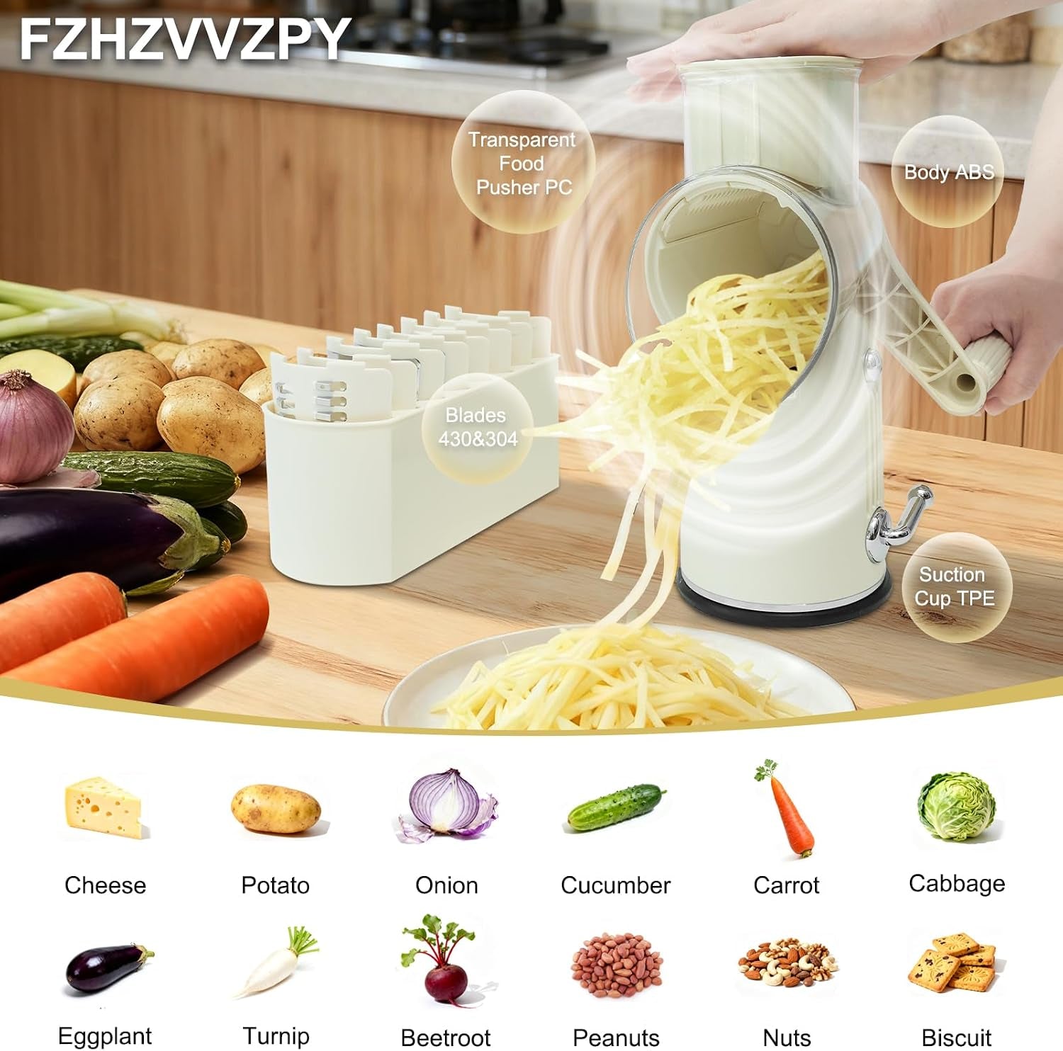 5-in-1-rotary-cheese-grater-and-vegetable-slicer-with-suction-base-white