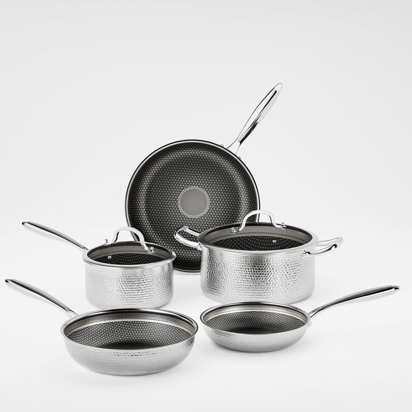 7 Pcs Stainless Steel Nonstick Pots and Pans Set | PFOA Free Cookware, Dishwasher and Oven Safe, Induction Compatible1