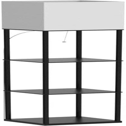 Floor Lamp with Shelves, Standing Lamps for Living Room, Black | 3 CCT LED Bulb Include, 4-Tier Display Bookshelf, 63" Tall Corner Shelf Lamp, Modern Style for Bedroom, Office, Home Decor4