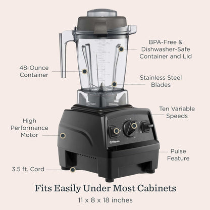 Vitamix E310 Explorian Blender, Professional-Grade, Self-Cleaning 48 Oz. Container, Black4