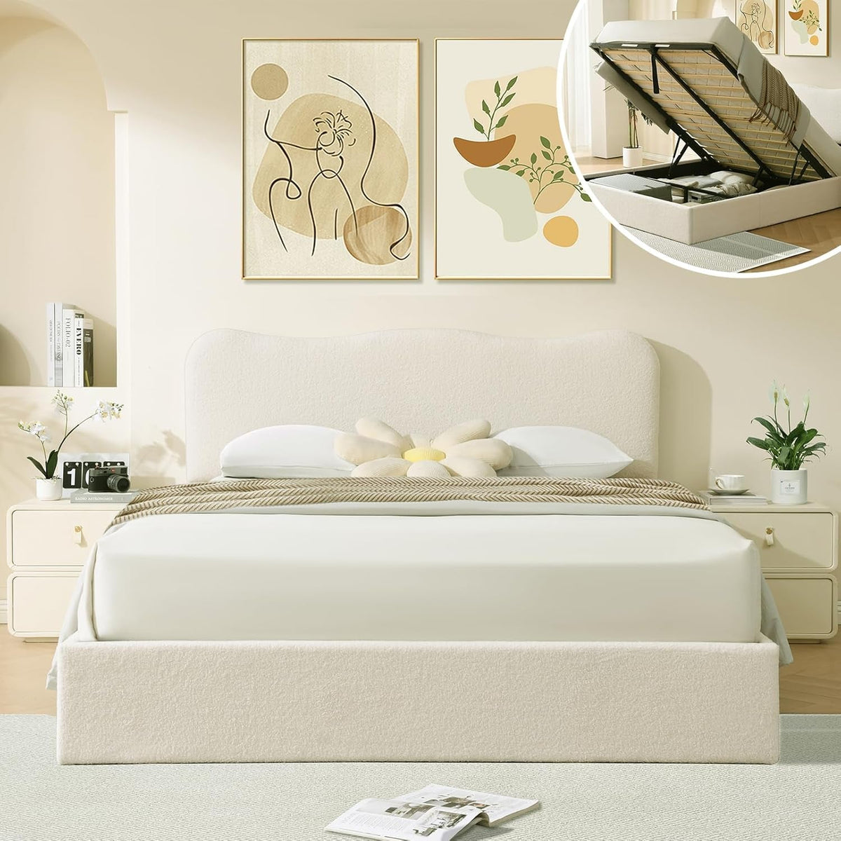 queen-size-lift-up-storage-bed-upholstered-boucle-bed-with-curved-headboard-rounded-corners-sturdy-wooden-slat-support-no-box-spring-needed-easy-assembly-cream-white