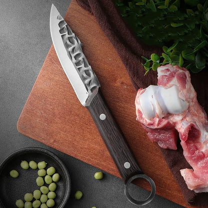 Meat Cleaver,Cleaver Knife Hand-Forged Boning Knife Kitchen Fillet Knife Chef Cleaver Slicing Meat Fruit Cutter Camping Barbecue Fishing Knife, LAMAJIGA58446