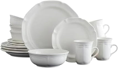 French Countryside 16-Piece Dinnerware Set, Service for 41