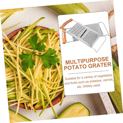 2Pcs Functions in Kitchen Grater Tool Slicer Shredder Peeler Stainless Steel for Potatoes Carrots9