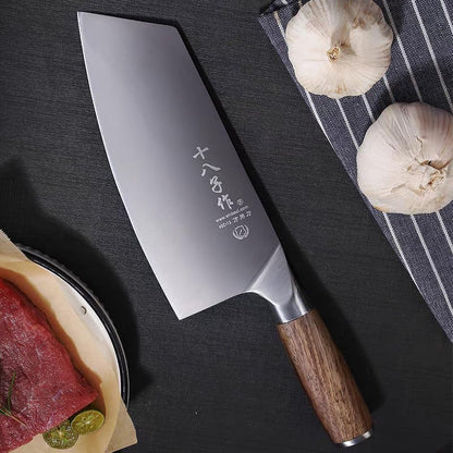Meat Cleaver Knife, 7.5-Inch Professional Stainless Steel Butcher Knife Chinese Cleaver for Kitchen Use Anti-Slip Wooden Handle8