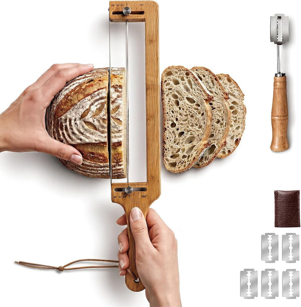 Bread Slicer Adjustable Bread Knife with Lame for Sourdough Homemade Loaf1