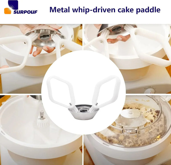 Cookie Paddles with Metal Whip Drive Compatible with Universal Mixers Nutrimill Artiste Mixer6