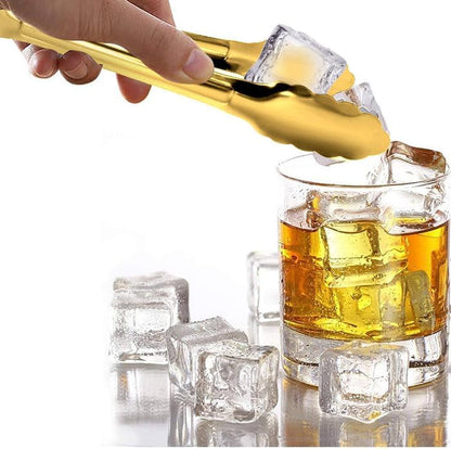4 Pack Gold Serving Tongs  Buffet Tongs Serving Utensils Salad Tongs Stainless Steel Gold Plated Buffet Serving Tongs,9 Inch4