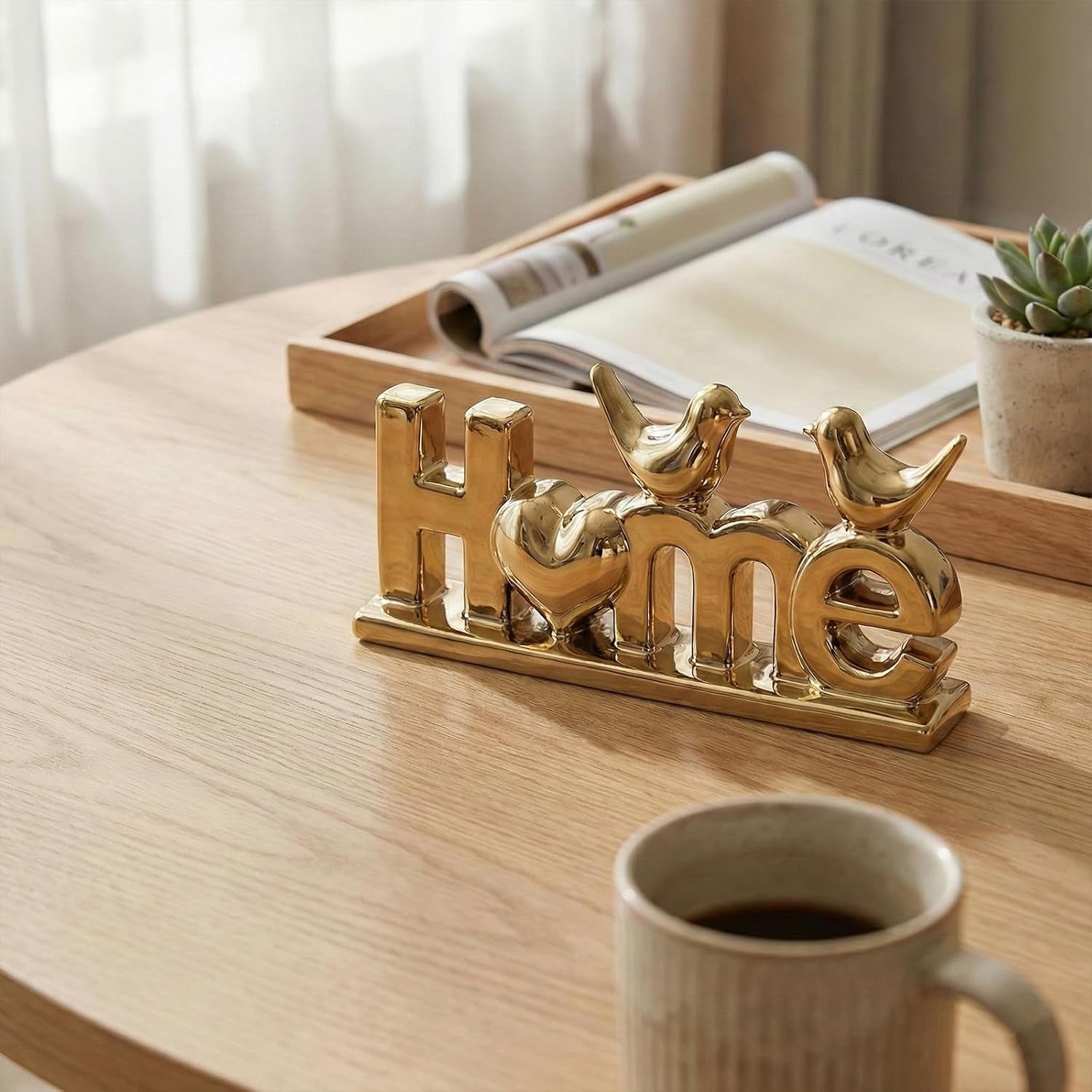 home-sign-statue-and-gold-love-birds-figurines-modern-animal-home-decor-knick-knack-ceramic-bird-statue-for-floating-shelf-coffee-table-bookcase-tv-stand-accent-side-table-decorative