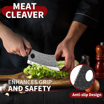 Butcher Knife Set – 3PCS Hand Forged Kitchen Knife Set4