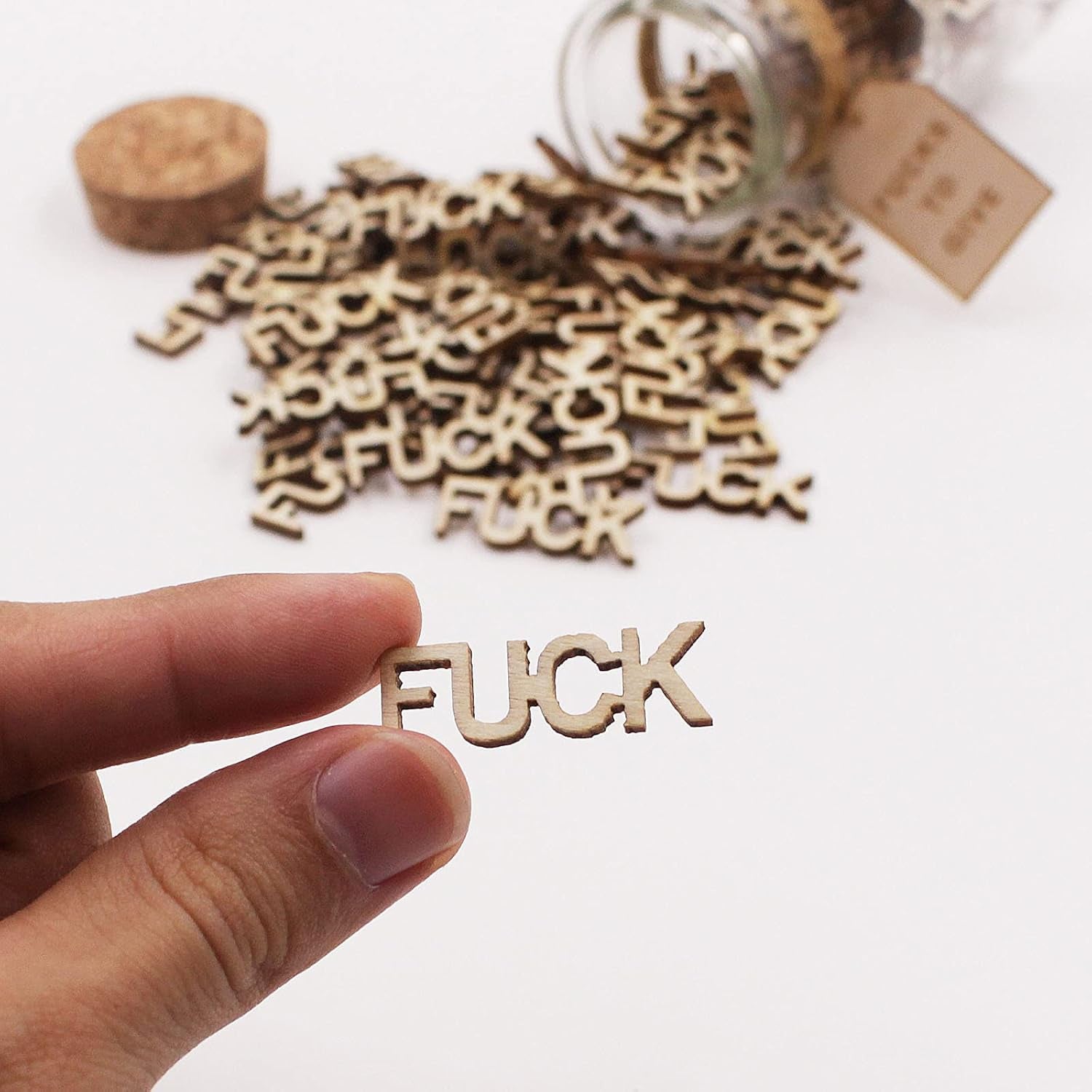 fuck-jar-5oz-gift-jar-fucks-to-give-fuck-wooden-cutout-letter-piece-bad-mood-vent-spoof-birthday-day-holiday-thanksgiving-christmas-gifts-to-friend-gag-funny-gift