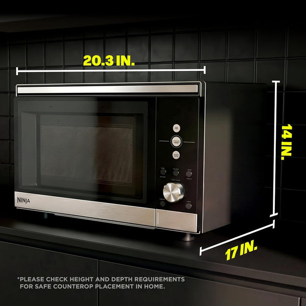 Ninja® Crispi™ Microwave & Air Fryer with Fusioncrisp, Silver, MW101 | Replaces a Countertop Microwave and Air Fryer with 14 Functions; Fast 1000W Microwave and Powerful 1700W Ninja® Air Fryer.12