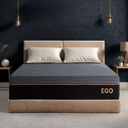 EGOHOME Queen 12" Copper Gel Memory Foam Mattress Pressure Relief Medium | Fiberglass Free, Back Pain Relief, Graphene Tech Cover, ICA Endorsed, Certipur-Us, Motion Isolation, Mattress in Box, Medium1