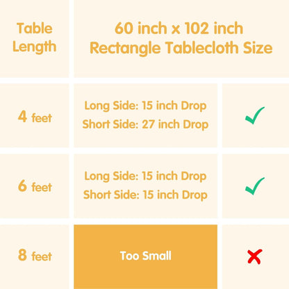 6 Pack Purple Tablecloths 60X102 Inch for 6Ft Rectangle Tables6