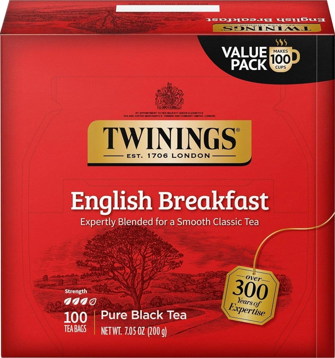 english-breakfast-black-tea-individually-wrapped-bags-100-count-pack-of-1-smooth-flavourful-and-robust-caffeinated-enjoy-hot-or-iced-100-teabags-popular-tea-classic-robust-smooth-naturally-caffeinated-100-foil-lined-individually-wrapped-bags-enjoy-hot-or-iced