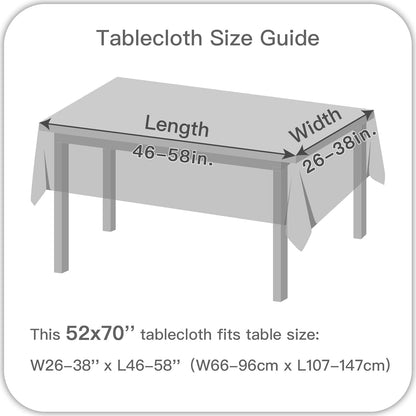 Rectangle Tablecloth Weaved Pattern Waterproof Spillproof Wrinkle Free Table Cloth, Kitchen Dining Tabletop Decoration, Fabric Table Cover for Holiday Parties, 52 X 70 Inch, Sage Green7