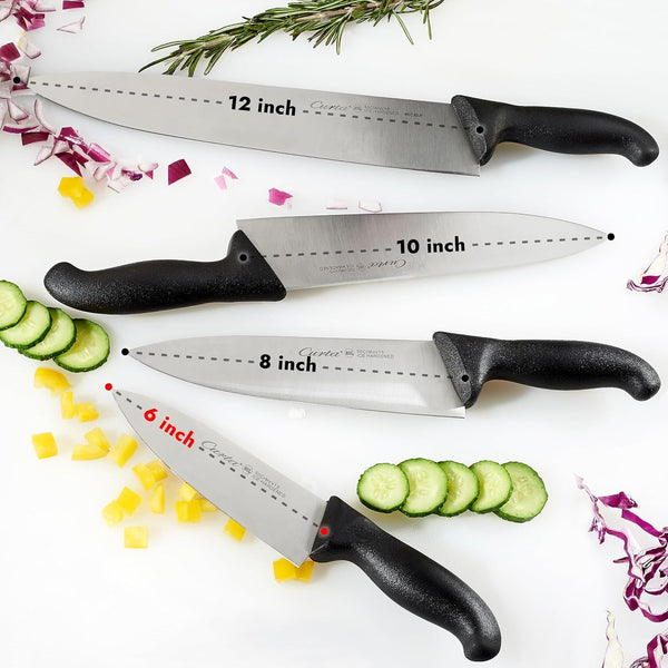 6-Inch Commercial-Grade Chef'S Knife, NSF Listed, Ergonomic, Non-Slip White Handle, High Carbon 420 Stainless Steel Forged Blade Straight Edge, Dishwasher Safe, Rust Proof5