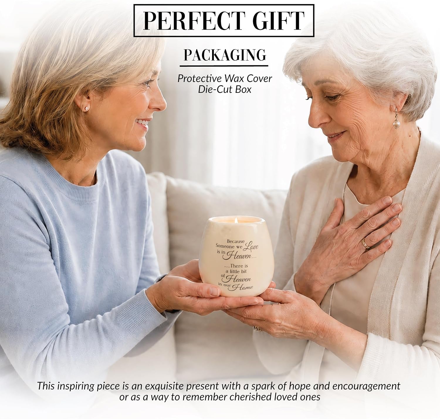 pavilion-in-memory-a-bit-of-heaven-19177-white-ceramic-candle-with-soy-wax-in-a-delicate-floral-scent-thoughtful-sympathy-remembrance-and-condolence-gift-8-ounces
