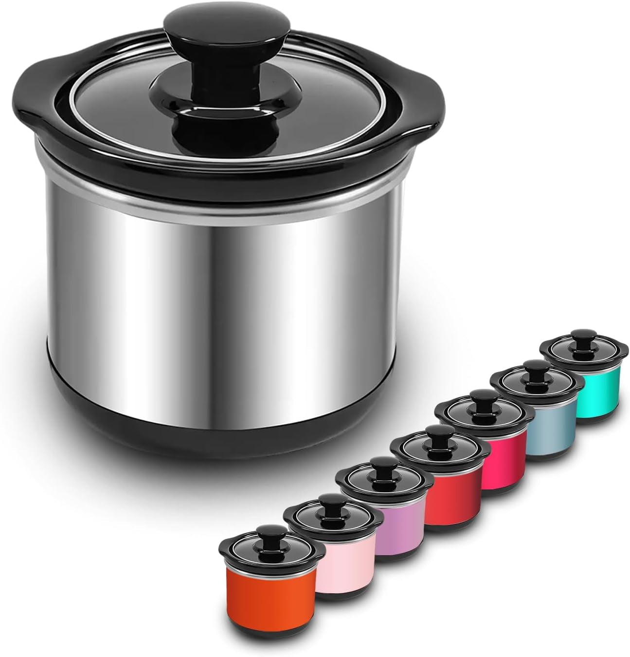 mini-slow-cooker-0-65-qt-capacity-small-slow-cooker-ceramic-pot-nutrient-loss-reduction-for-sauces-stews-dips-round-stainless-s-nutrient-loss-reduction-for-sauces-stews-dips-round-stainless-steel