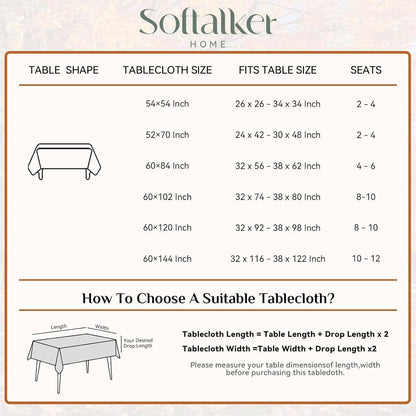 Cream Table Cloth Rectangular 52 X 70 Inch Linen Textured Outdoor Tablecloth Stain and Wrinkle Resistant Table Cover for Spring,Easter,Summer,Tea Party,Kitchen Boho Decor Small Tabletop7