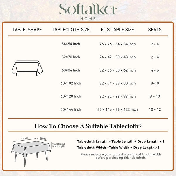 Cream Table Cloth Rectangular 52 X 70 Inch Linen Textured Outdoor Tablecloth Stain and Wrinkle Resistant Table Cover for Spring,Easter,Summer,Tea Party,Kitchen Boho Decor Small Tabletop7