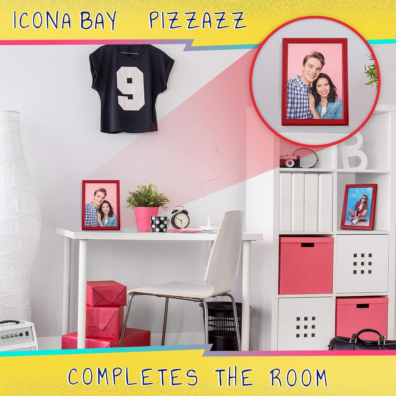 5x7-picture-frame-red-colored-solid-wood-scandinavian-style-frame-for-photo-pizzazz-collection