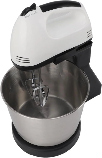 Electric Stand Mixer, 7 Speed Adjustment, 1.7L Stainless Steel Bowl, Multifunctional Handheld Blender with Dough Hook for Kitchen Use2