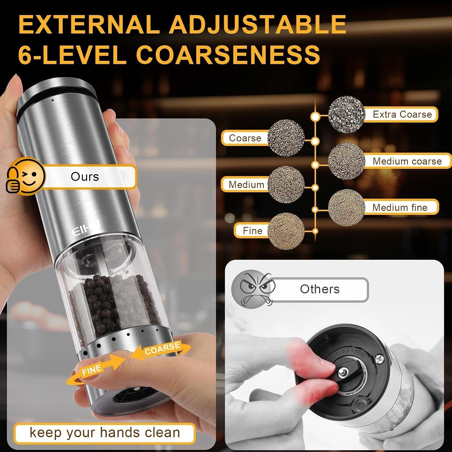electric-salt-and-pepper-grinder-set-usb-rechargeable-upgraded-external-adjustable-coarseness-stainless-steel-automatic-salt-and-pepper-shakers-mills-with-led-light-house-warming-cooking-gifts