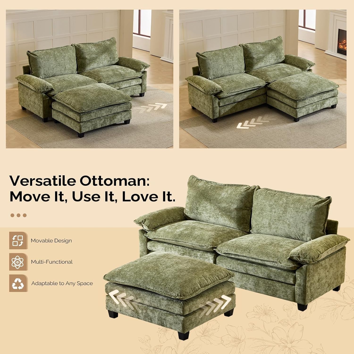 87-convertible-sectional-sofa-l-shaped-deep-seat-sofa-couch-for-living-room-modern-2-seat-loveseat-sofa-with-ottoman-for-small-spaceolive-green
