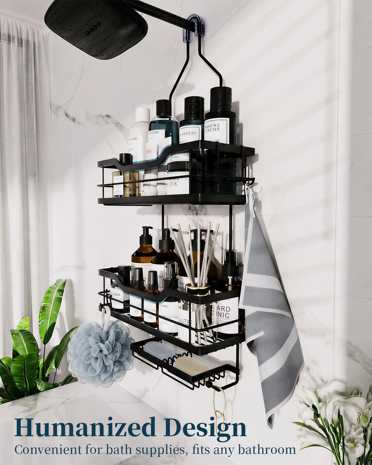 shower-caddy-hanging-3-tier-bathroom-shower-organizer-with-soap-holder-6-hooks-heavy-duty-stainless-steel-storage-rack-rustproof-fast-draining-shelves-black