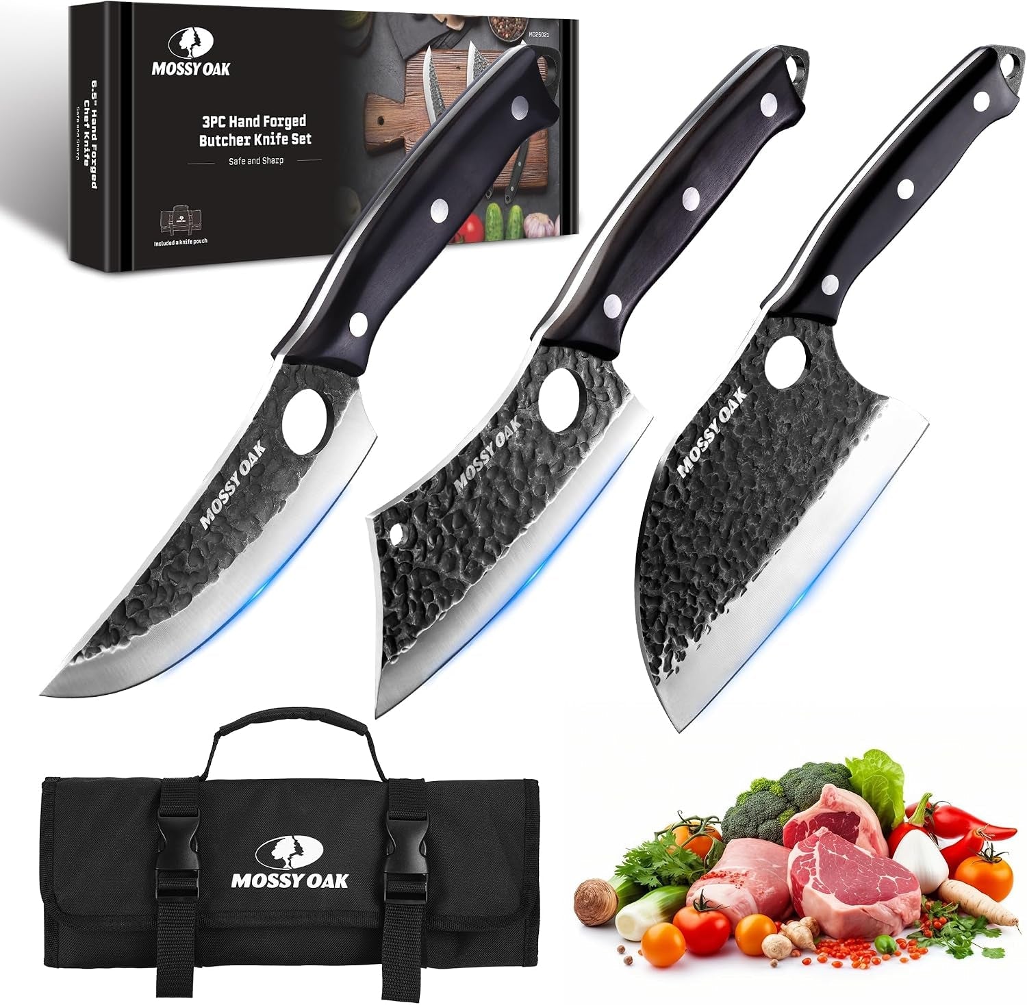 mossy-oak-butcher-knife-set-with-oxford-roll-bag-3-piece