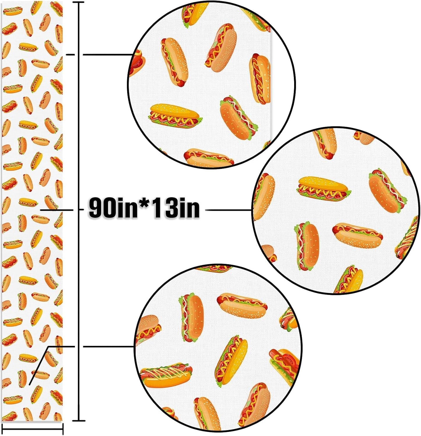 hot-dog-table-runner-hot-dog-day-birthday-party-decoration-fast-food-sausage-dining-room-home-kitchen-table-decor-13-x-90