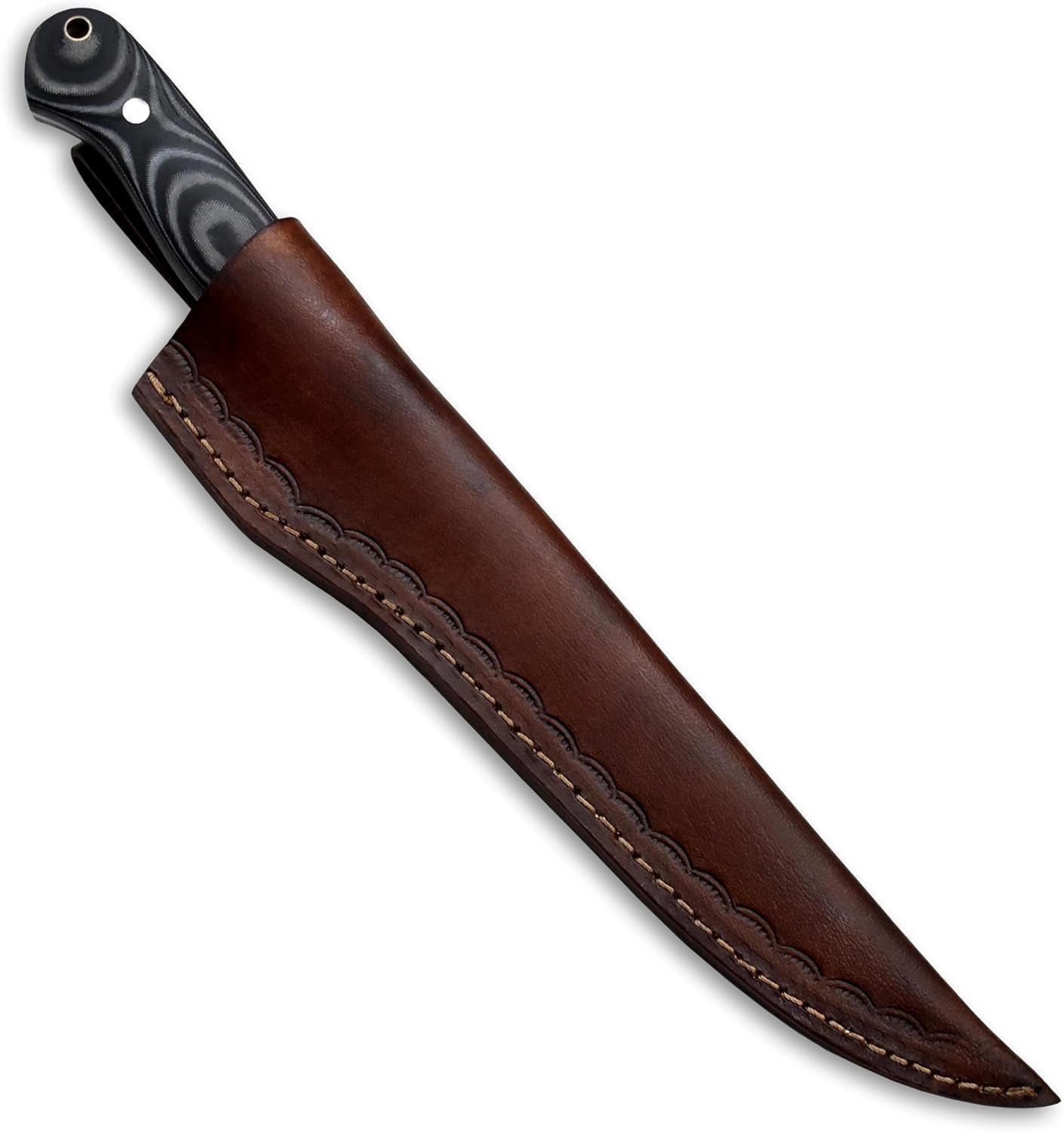 custom-hand-forged-damascus-steel-fillet-knife-fishermans-filet-g-10-micarta-handlle-leather-sheath-fixed-blade-handmade-knife-ultra-sharp-edge