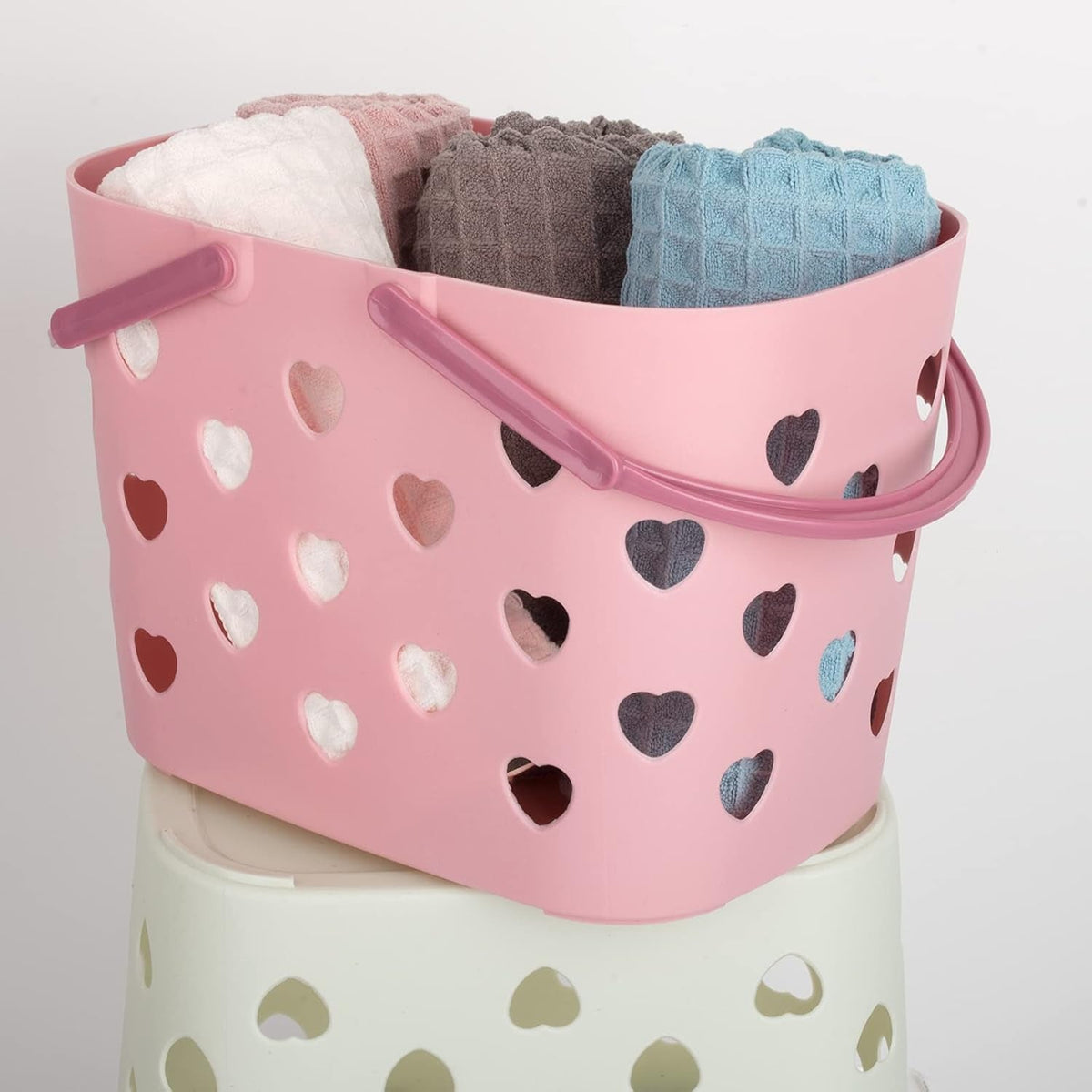 portable-shower-caddy-with-handle-plastic-shower-basket-organizer-pink