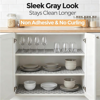 Shelf and Cabinet Liner, Easy Cut Protective (Gray, 12 in X 10 Ft)5