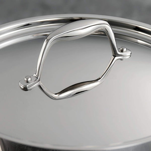 Signature Tri-Ply Clad Stainless Steel 5-Quart Dutch Oven Pot | Induction-Ready, Dishwasher-Safe, Nsf-Certified, Made in Brazil5