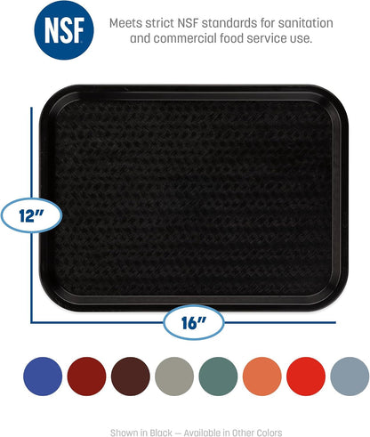 Carlisle Cafe Tray, Fast Food Restaurant Tray, 12 X 16, 1 Ct, Gray6