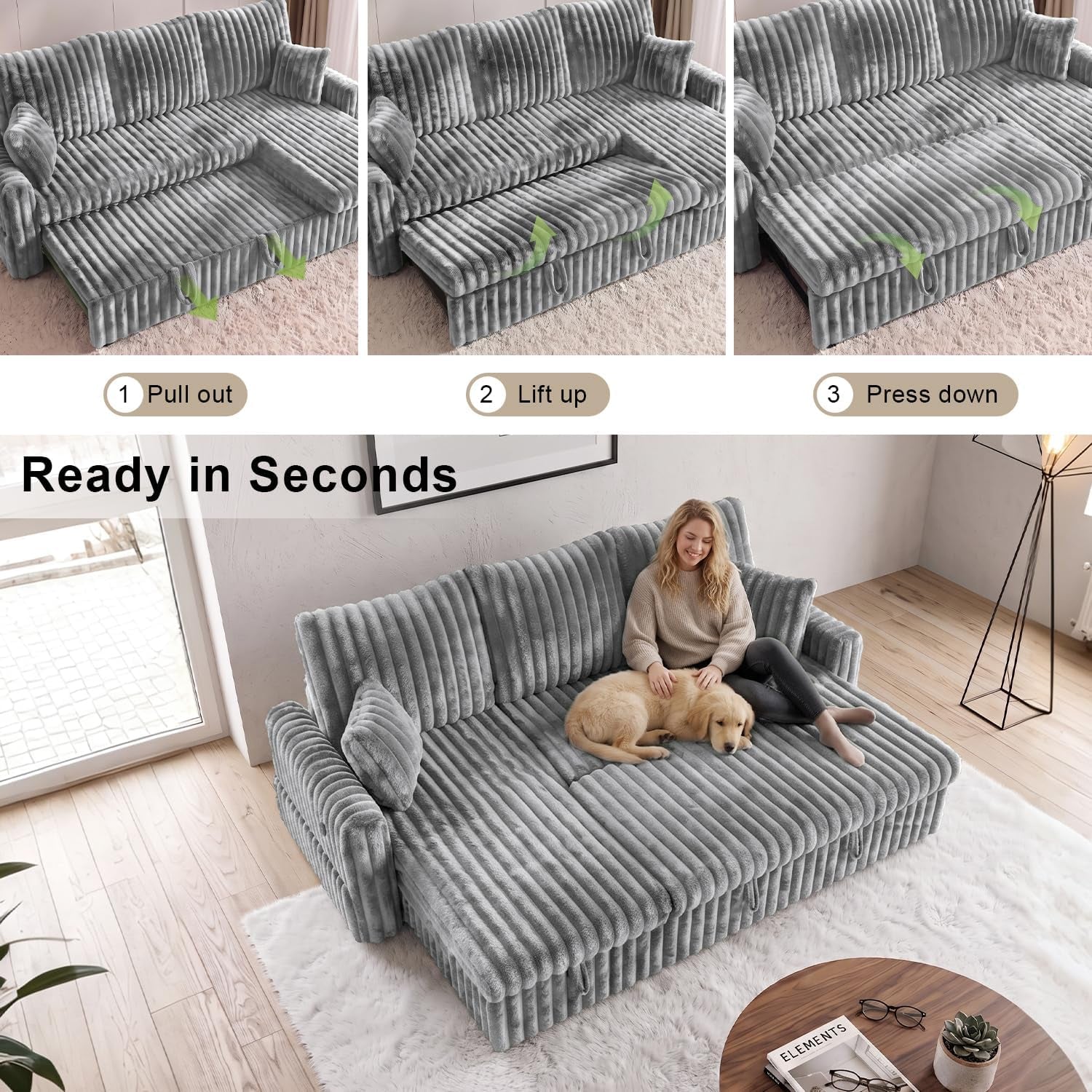 81-sectional-sleeper-sofa-bed-with-storage-chaise-usb-charging-plush-corduroy-l-shaped-pull-out-couch-bed-modular-sectional-sofa-couches-for-living-room-bedroom-light-grey