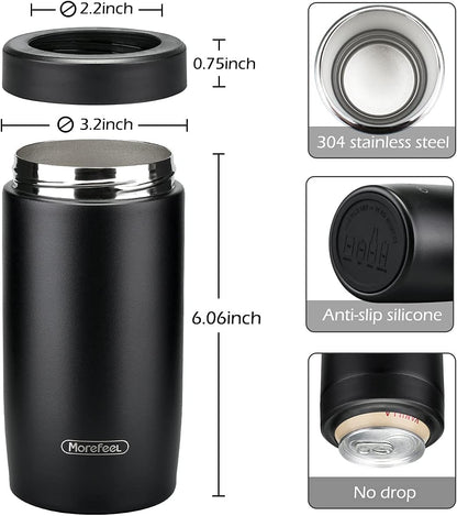 4-In-1 Insulated Can Cooler for 12 Oz Cans & Bottles4